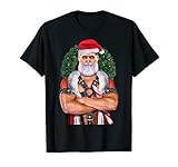 BDSM Leder Daddy Santa Gay Pride Christmas Holiday T-S