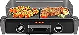 Tefal Elektrogrill Family TG8000 | Tischgrill/BBQ | Für drinnen und draußen | Zwei getrennte Grillroste mit stufenlosen Thermostaten, individuell regulierbar | Spülmaschinengeeignet | 2400W