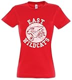 Urban Backwoods East Wildcats Damen T-Shirt Rot Größe S