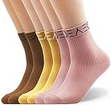 Seoulmade Herren & Damen Socken aus Premium Baumwolle | Schöne Streetwear Socken in verschiedenen Farben (Mix, 35-38) 6x