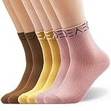 Seoulmade Herren & Damen Socken aus Premium Baumwolle | Schöne Streetwear Socken in verschiedenen Farben (Mix, 35-38) 6x