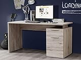 möbelando Schreibtisch Bürotisch Computertisch Arbeitstisch Tisch Büromöbel Balu III S
