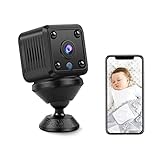 Chunse Mini Spionagekamera, HD 1080P Home Überwachungskamera Mit Videoaufnahme Versteckte Kamera Für Die Innenwifi-Kamera Nachtsicht-Bewegungserkennung Mit 32 GB-Karte Für Den Innen/Außen/Auto/Bü