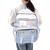 VESNIBA Kinderrucksäcke Mädchen Rucksäcke für Schule Nylon Wasserdicht College Rucksack Mode Casual Daypack Frauen Büchertasche Jungen Schultasche Teenager Langlebig Unisex Student Rucksäck