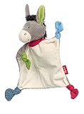 SIGIKID 39143 Schnuffeltuch Esel Debby Dumb Mädchen und Jungen Babyspielzeug empfohlen ab Geburt grau/b