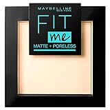 Maybelline New York FitMe Matt und Poreless Puder 105 Natural, 1er Pack (1 x 9 g)