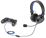 snakebyte PS4 HEADSET 4 – Playstation 4 Stereo Gaming Headset mit Mikrofon PS4 / PS4 Slim / PS4 Pro, 3,5mm Audio Stecker, kompatibel mit PC, XBOX, VOIP, Telefonkonferenzen, VideoCall, Skype, Z