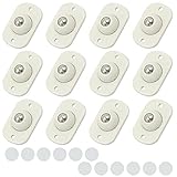 Kugelrollen Möbelrollen Flach Ball Roller - 12 Stück Kugelrolle Rollen Möbel Schrankrollen, Möbelroller Gummi Klein Lenkrollen für Selbstklebend Rollenständer wenig L