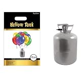 Das Kostümland Helium Ballongas - XL Einweg Heliumflasche für 50 Luftballons - 0,43 m³