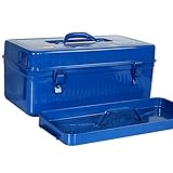 jinrun Haushalts Werkzeugkoffer Toolbox Portable Verdickung Schmiedeeisen Langlebiger Werkzeugkasten zur Aufbewahrung und zum Transport von Werkzeugteilen Multifunktion Werkzeugk