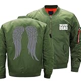 Herren Zip Jacke Sweatshirt - Walking Dead Printed Verdicken Winddicht Warmes Sweatshirt Mantel Sweatshirt Baseball Uniform - T