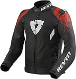 Revit Quantum 2 Air Motorrad Textiljacke Schwarz/Rot M