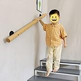 ZXXL Handlauf Geländer Treppengeländer Zur Wandmontage für Kinder/ältere Personen, rutschfeste Runde Geländerschiene für Lofts/Apartments/Hotels/Kinderg
