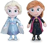 Disney - Frozen Pack 2 Plüsch 11'81'/30cm Prinzessinnen Die Eiskönigin - Völlig Unverfroren - ELSA + Anna Qualität super S