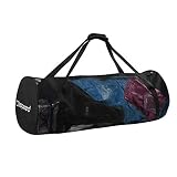 CLISPEED Mesh Duffle Bag Extra Große Tauchausrüstung mit Reißverschluss zum Tauchen Schwimmen Reisen Strand Sportausrüstung