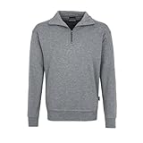 HAKRO Zip-Sweatshirt, grau-meliert, Größen: XS - XXXL Version: XXL - Größe XXL