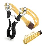 ZoneYan Zwille Steinschleuder,Stahl Schleuder Katapult Steinschleuder Zwille Katschi Sp