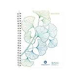 Herlitz 50034901 Schülerkalender 2021/2022, A5, Motiv: GREENline Ginkgo, 1 Stück