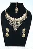 Trendofindia Schmuckset Bollywood Sari Collier+Ohrringe+Tika SH361