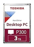 TOSHIBA P300 Interne Festplatte 3 TB – 3,5 Zoll (8,9 cm) – SATA Festplatte intern (HDD) – 7200 rpm (U/min) – 6 Gb/s – für Gaming-Computer, Desktop-PCs, Work