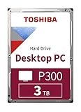 TOSHIBA P300 Interne Festplatte 3 TB – 3,5 Zoll (8,9 cm) – SATA Festplatte intern (HDD) – 7200 rpm (U/min) – 6 Gb/s – für Gaming-Computer, Desktop-PCs, Work