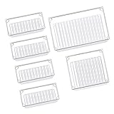 Dotodo 6 x Schreibtisch-Schubladen-Organizer | 4 große Schubladen | Vielseitige Schubladenteiler für Make-up-Utensilien, Kommode, Schlafzimmer, Badezimmer, Küche, Bü