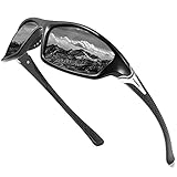 Polarisierte Sonnenbrille Herren/Damen ; Vintage/Klassisch/Elegant Brillengestell; HD-Pilotobjektive; Golf/Fahren/Angeln/Reisebrille/Outdoor-Sportarten Mode Sonnenbrille (【A3】Schwarz)