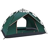 GAYAN Campingzelt 4-5 Personen Familienzelt Easy Pop Up Quick Setup Doppelschicht Outdoor Zelt Wasserdicht Winddicht Anti-UV für Camping Wandern Bergsteig