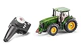 siku 6881, Ferngesteuerter John Deere 8345R Traktor, 1:32, Inkl. Fernsteuermodul, Metall/Kunststoff, Grün, Batteriebetrieben, Kompatibel mit Anbaug