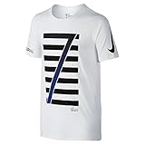 Nike Ronaldo Logo Tee YTH T-Shirt, Weiß, Größe L