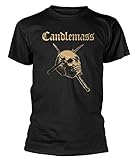 Candlemass 'Gold Skull' T-Shirt - New & ! Black-3XL