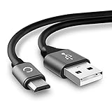 CELLONIC® USB Kabel 2m kompatibel mit TP-Link M7200 / M7350 / M7450 / M7000 / M7650 / TL-WR802N, TL-WR902AC Ladekabel Micro USB auf USB A 2.0 Datenkabel 2A grau PVC