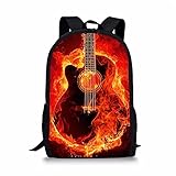 ZHANGWENJIE Customzied Gitarrenschultasche für Teen Girls Primary Kids Rucksack Notebook Schulranzen Infantil Schultaschen Custom Bag 44*31*18cm 5