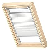 VELUX Original Plissee (FHL), Silberne Seitenschienen, MK06, Weiß