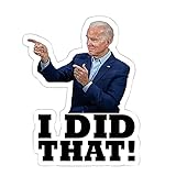 LIEMOAS Joe Biden-Kampagnen-Logo-Aufkleber, Lustiger Aufkleber FüR Auto-Motorrad-Helm-Laptop-Fenster, Zeigte Nach Links Lustiger Joe Biden-Logo-Aufkleb