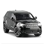 MHHDD Druckgussmodell Ohne Fernbedienung Für JEEPSRT-Grand Cherokee 1:32 Legierung Automodell Stoßdämpfer Rad Auto Dekoration Party Geschenk Für Kinder In Einem Fest Voller Liebe Dek