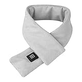YILING Winter USB Heizungsschal Verstellbarer Elektrischer USB Lade Halswärmer Heizungswickel Schal, Schnell Heizender Schal Für Männer Frauen Wandern Skifahren Camping