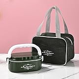Yeah-hhi 20 Oz Leckdichte Lunchboxen Für Kinder Edelstahl-Lebensmittelbehälter Mit Mittagsbeutel Für Jungen, Mädchen, Schule, Picknick, Reisen,Grün,1 Comp