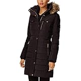 Michael Michael Kors Women's Chocolate Brown 3/4 Down Puffer Coat with Hood (S)