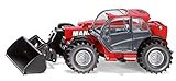 siku 3067, Manitou Teleskoplader, 1:32, Metall/Kunststoff, Rot, Beweglicher L
