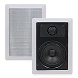 Herdio 5,25 Zoll Bluetooth Einbaulautsprecher, 200 Watt Bündige Montage Sound, Perfekt für Innen und Außenbereich, Schlafzimmer, Wohnzimmer, Heimkino (Paar, lackierbares Gitter)