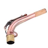 24,5 Mm Durchmesser Altsaxophon Sax Bend Neck,Messing Saxophon Connector,Retro Altsaxophon Ellbogen Bend Neck,Sax Ersatzteil für die Meisten Altsax