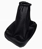 Schaltmanschette Schaltsack Sack Schwarz Faden Schwarz Echt Leder myshopx SA85