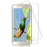 [2 Stück] Panzerglas Schutzfolie Kompatibel mit Samsung Galaxy S6 Edge, Frei von Kratzern, 9H Härte, 0,3mm, HD Displayschutzfolie, Panzerglas für Samsung Galaxy S6 Edge, Transp