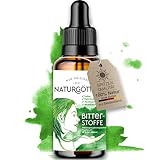 NATURGÖTTIN Bitterstoffe Tropfen (100ml) Bittertropfen - Bitter-Extrakte getrockneter Pflanzen und Bitterkräuter - 100% Vegan & Natürlich - Laborgeprü