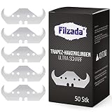 Filzada® 50x PROFI Hakenklingen für Teppichmesser - Ultra scharfe Teppichmesser Hakenklingen - 0,65 mm stark