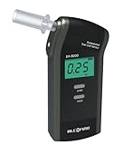 Alkoholtester Trendmedic Alcofind DA-8000 | mobiles digitales Atem-Alkoholmessgerät mit langzeitstabilen Fuel-Cell-Sensor bis 5.00‰ | polizeig