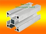 8 Meter Aluprofil Standard 40 x 40mm für Solar-, Photovoltaik- Montage von bau-tech Solarenergie GmbH/Lieferung 4 x 2,0