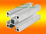 2 Meter Aluprofil Standard 40 x 40mm für Solar-, Photovoltaik- Montage von bau-tech Solarenergie GmbH/Lieferung in 1 x 2,0