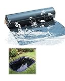 Yibcn Teichfolie 3x3m 3x8m 4x6m 4x8m 5x5m, Black Pools Garden HDPE Membranverstärkte Garantie Landschaftsbau Wasserdichtes Liner Cloth, Teichfolien 0,2 mm dick